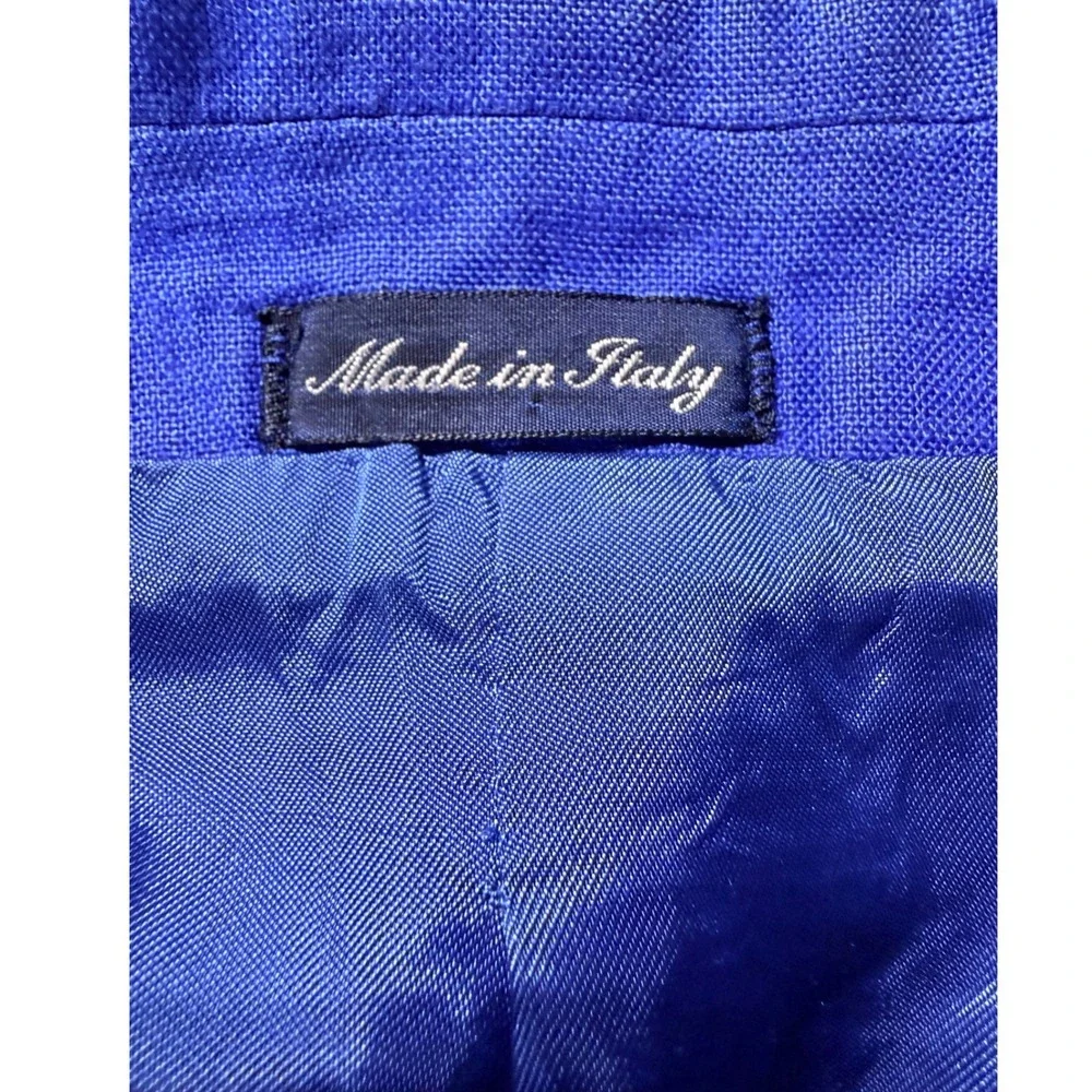 Polo by Ralph Lauren Linen Sport Coat Blazer Royal Blue Med 40R SEE MEASUREMENTS